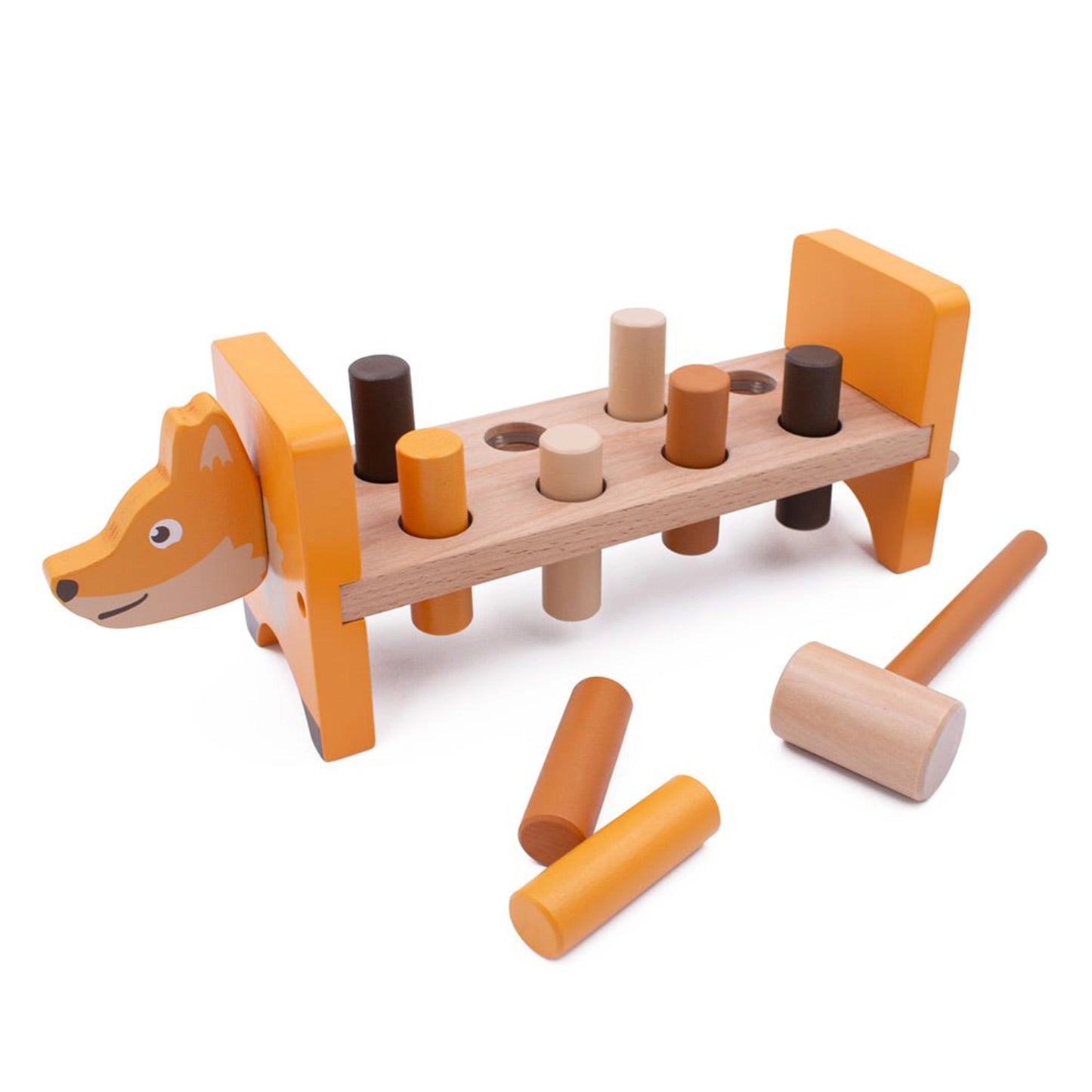 Woodland Fox Hammer Bench - Inside Out Toys - The Forgotten Toy Shop