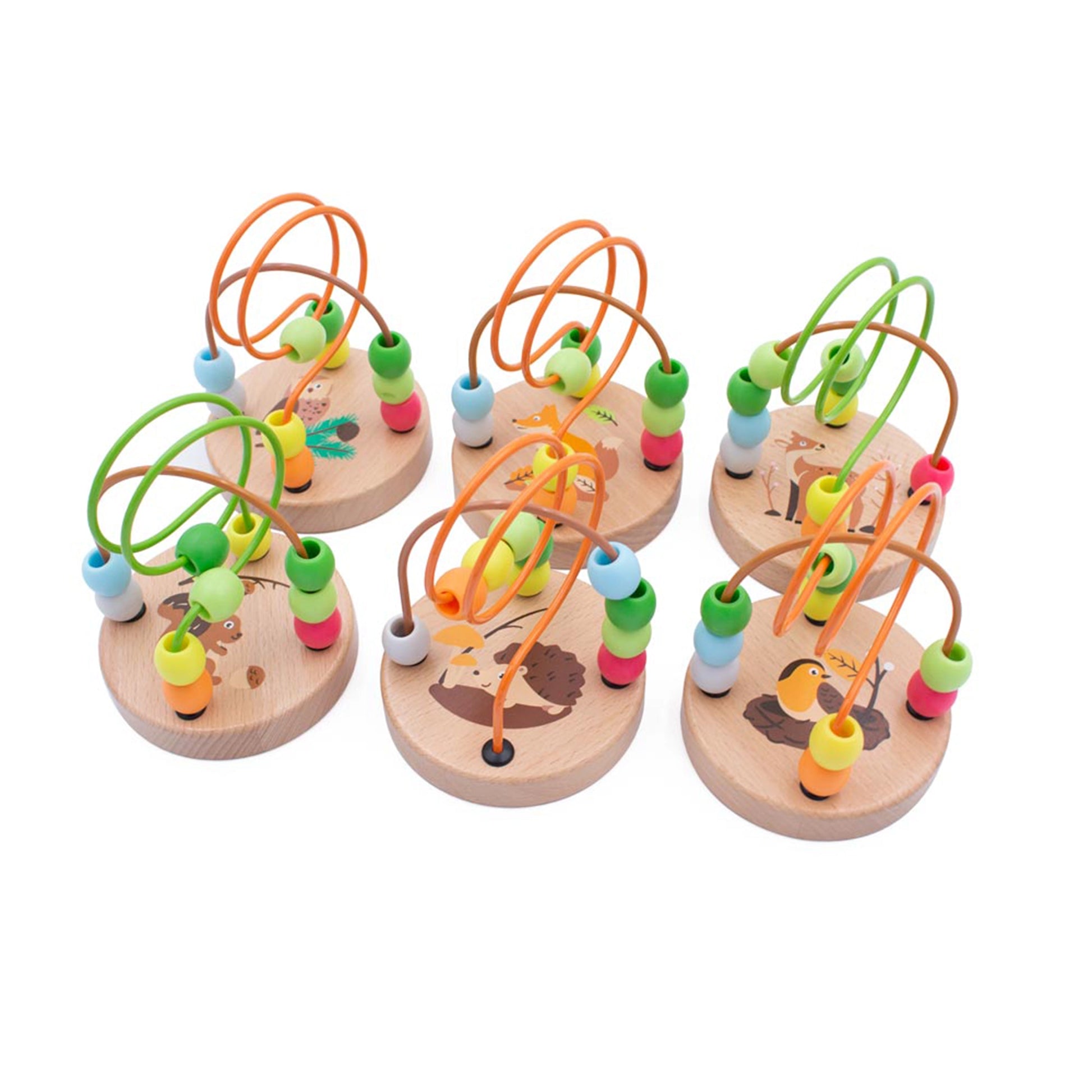 Bead top coaster toy