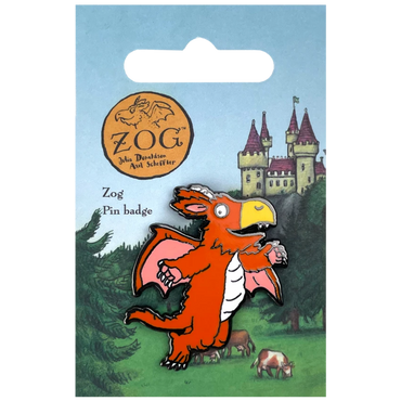 Zog Flying Pin Badge