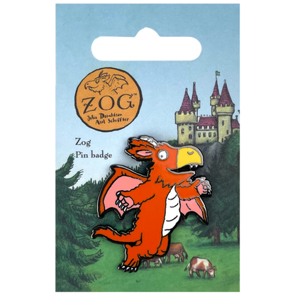 Zog Flying Pin Badge