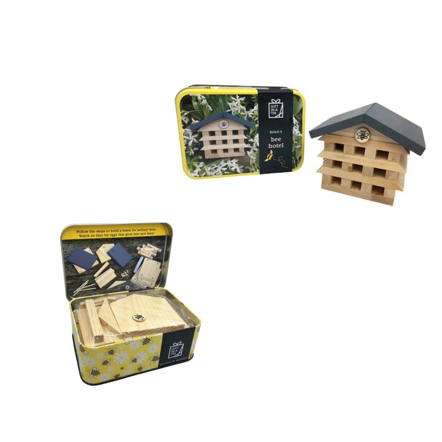 Build a Bee Hotel Craft kit in a tin - Apples to Pears - The Forgotten Toy Shop