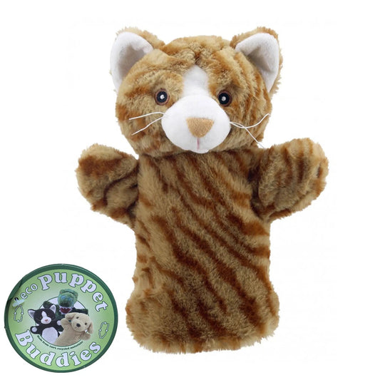 Cat (Ginger) Eco Puppet Buddies Hand Puppet - The Puppet Company - The Forgotten Toy Shop