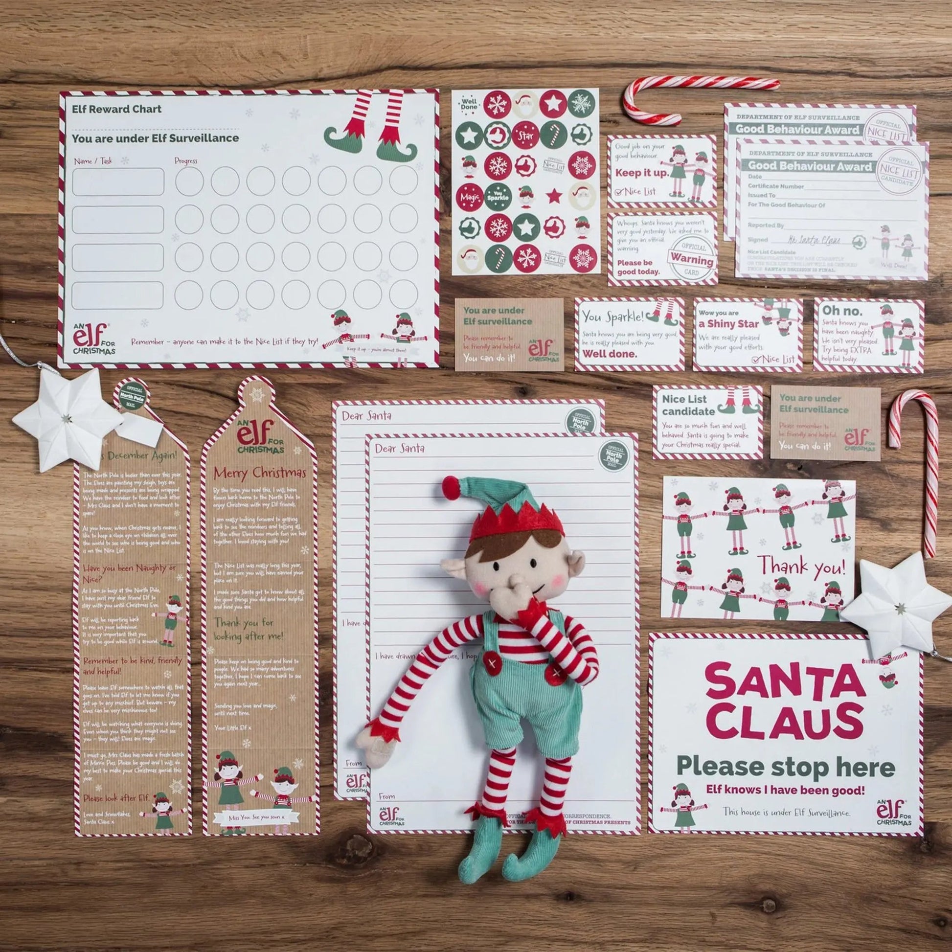 Christmas Boy Elf Toy & Magical Reward Kit - Big Little Toys Limited - The Forgotten Toy Shop
