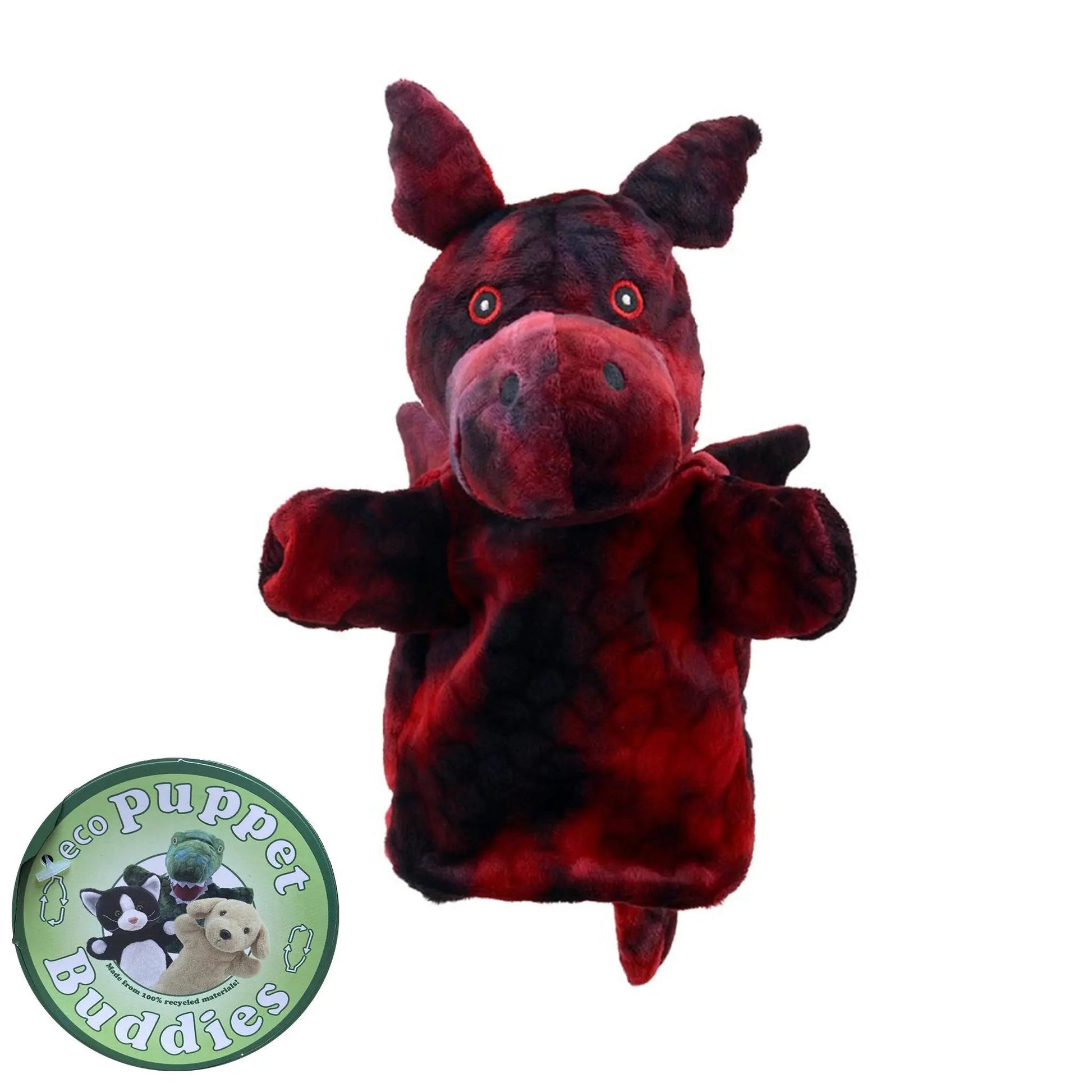 Dragon (Red) Eco Puppet Buddies Hand Puppet - The Puppet Company - The Forgotten Toy Shop