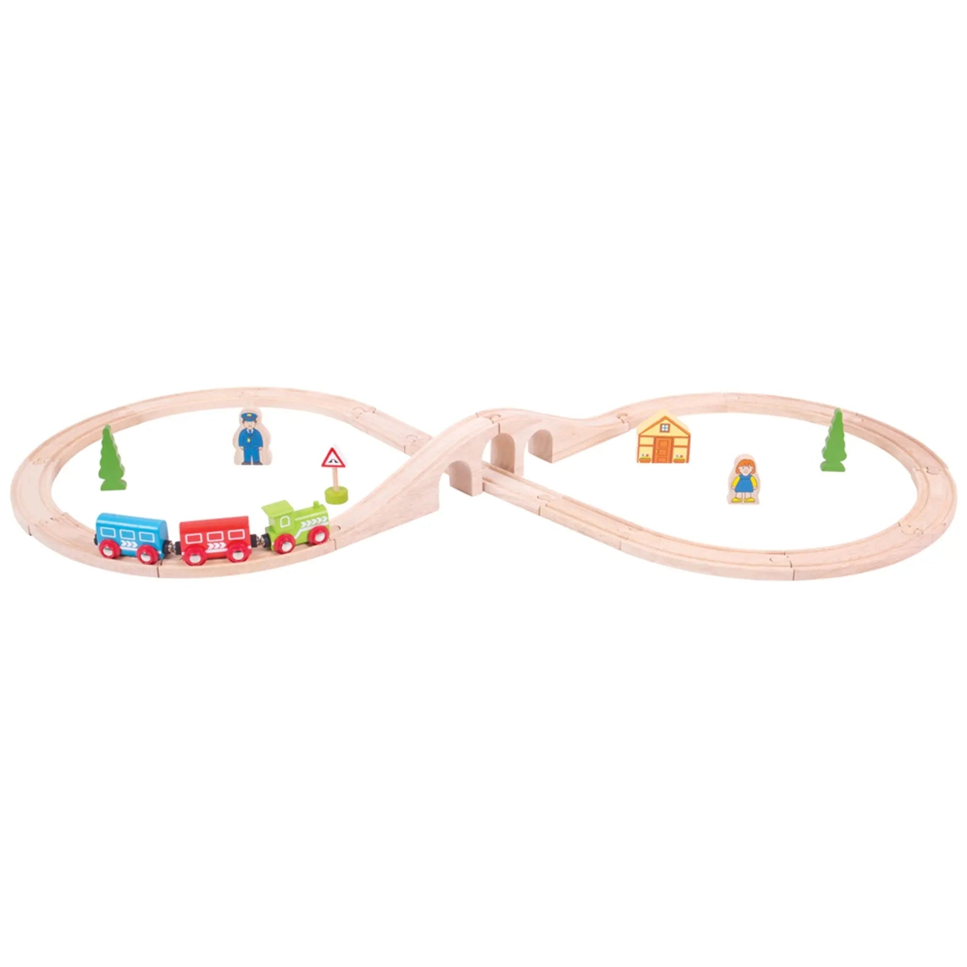 Figure of Eight Train Set - Bigjigs Toys - The Forgotten Toy Shop