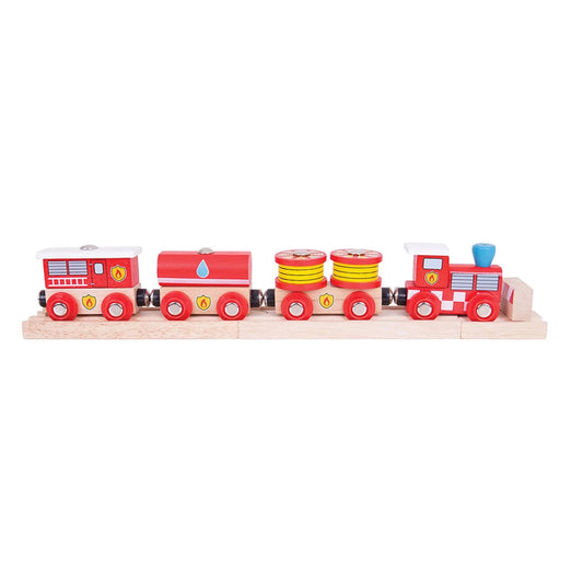 Fire & Rescue Train - Bigjigs Toys - The Forgotten Toy Shop