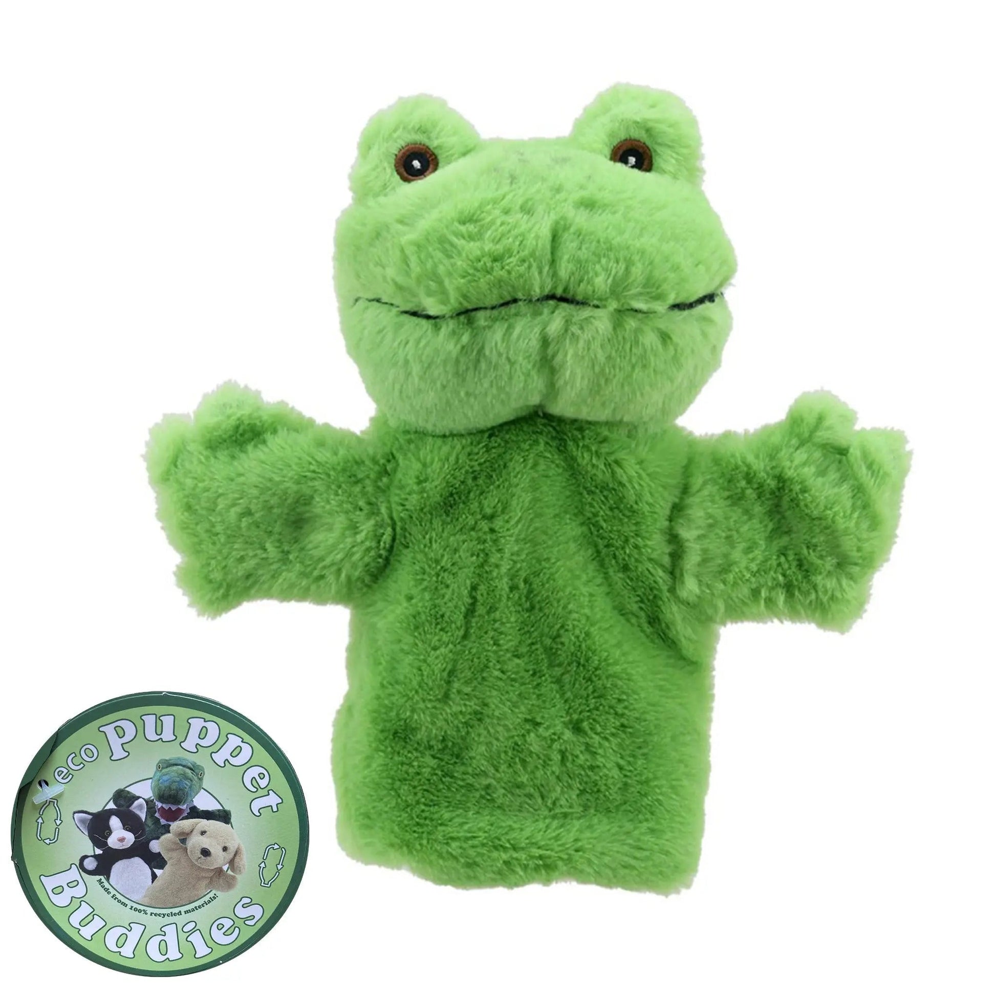 Frog deals hand puppet