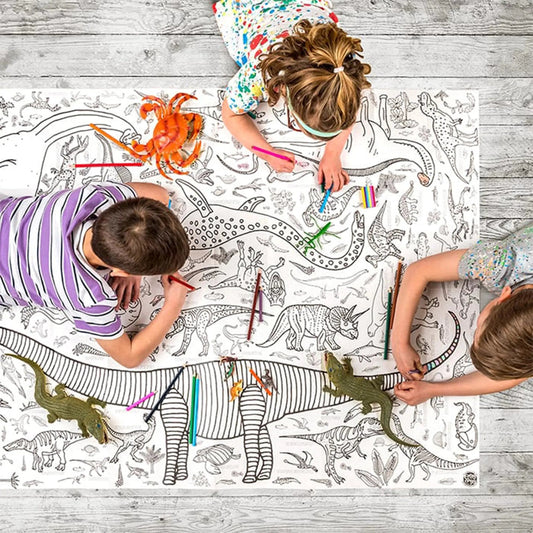 Giant Poster / Tablecloth – Dinosaurs - Eggnogg - The Forgotten Toy Shop