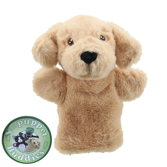 Labrador (Yellow) Eco Puppet Buddies Hand Puppet - The Puppet Company - The Forgotten Toy Shop