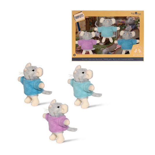 Little mouse dolls Triplets - Het Muizenhuis - The Forgotten Toy Shop