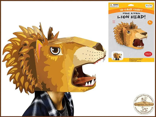 Make a 3D Full-Head Mask - Lion - Fiesta Crafts - The Forgotten Toy Shop