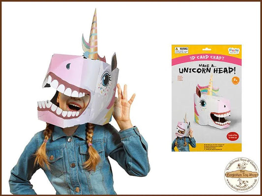 Make a 3D Full-Head Mask - Unicorn - Fiesta Crafts - The Forgotten Toy Shop
