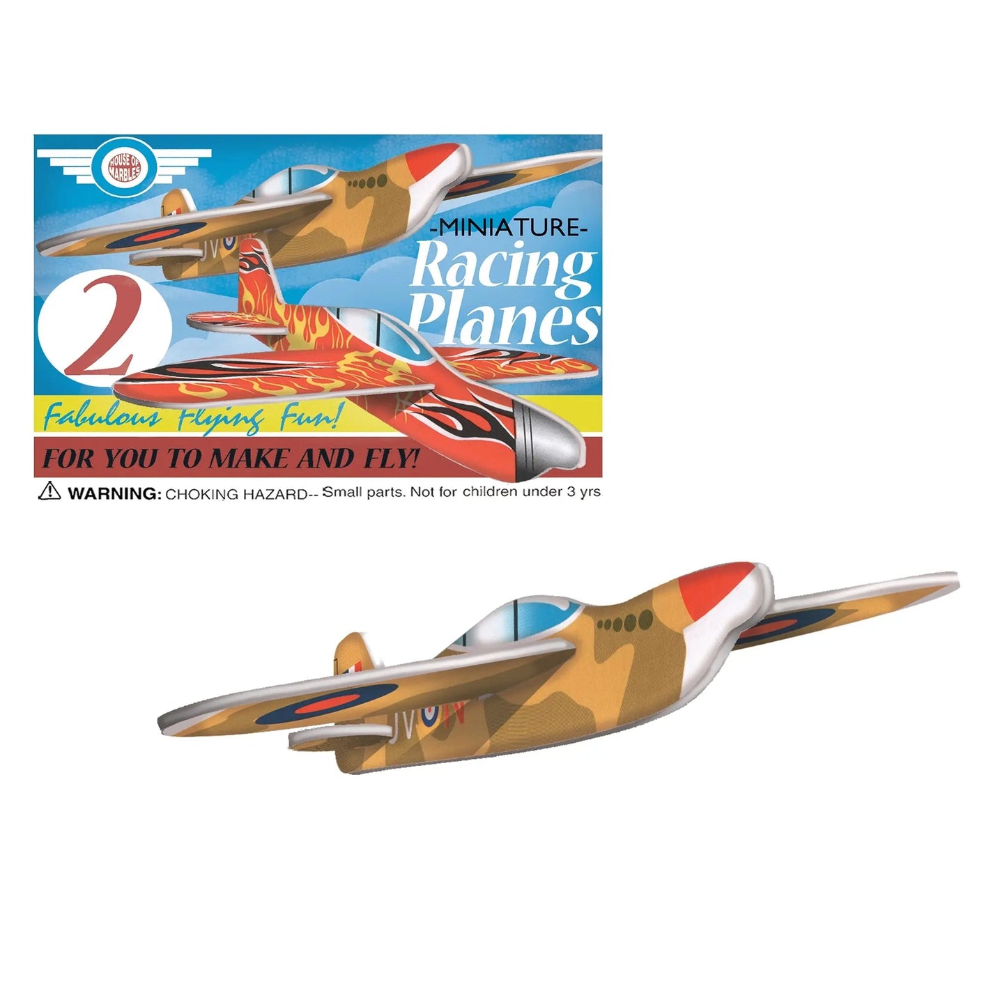 Mini Fighter Racing Planes - House of Marbles - The Forgotten Toy Shop