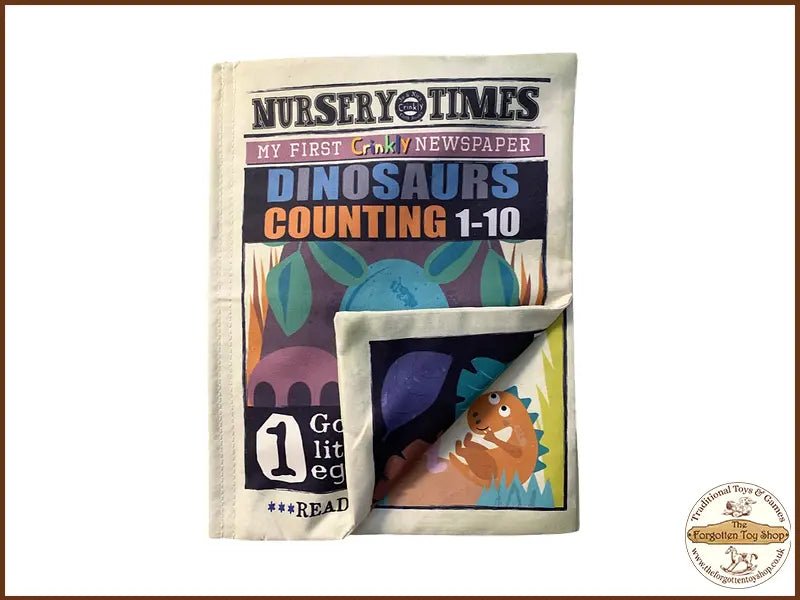 Nursery Times Crinkly Newspaper Counting 110 Dinosaurs The