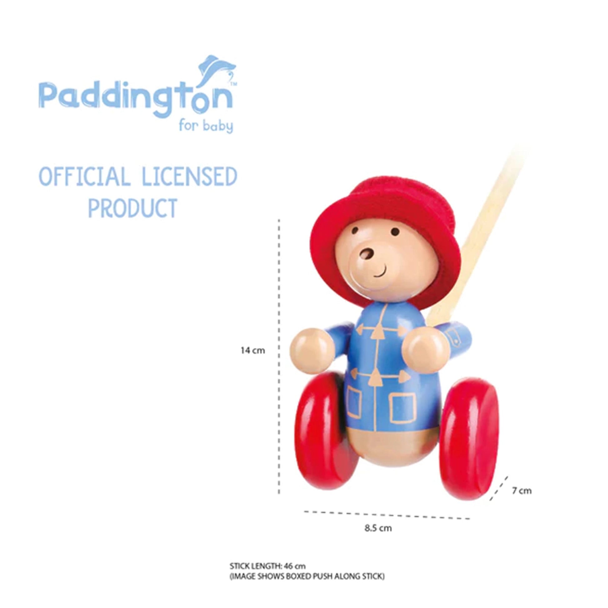 Paddington Bear™ Push Along - Orange Tree Toys - The Forgotten Toy Shop