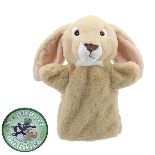 Rabbit (Lop Eared) Eco Puppet Buddies Hand Puppet - The Puppet Company - The Forgotten Toy Shop