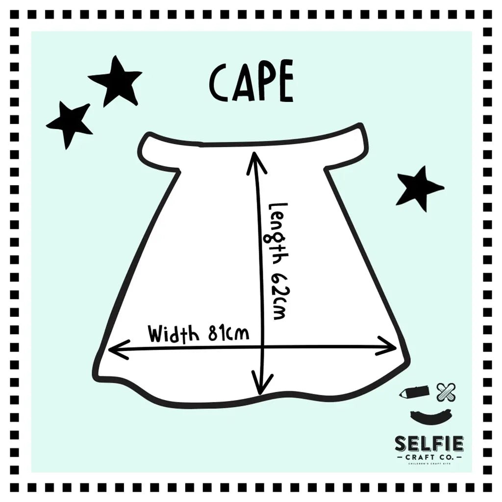 Superhero colour in Cape with Fabric Pens - Selfie Craft Co - The Forgotten Toy Shop