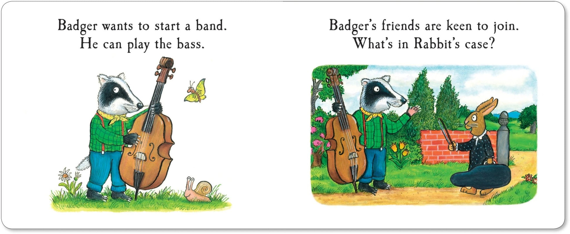 Tales from Acorn Wood: Badger's Band (Lift the flap board book) - Bookspeed - The Forgotten Toy Shop