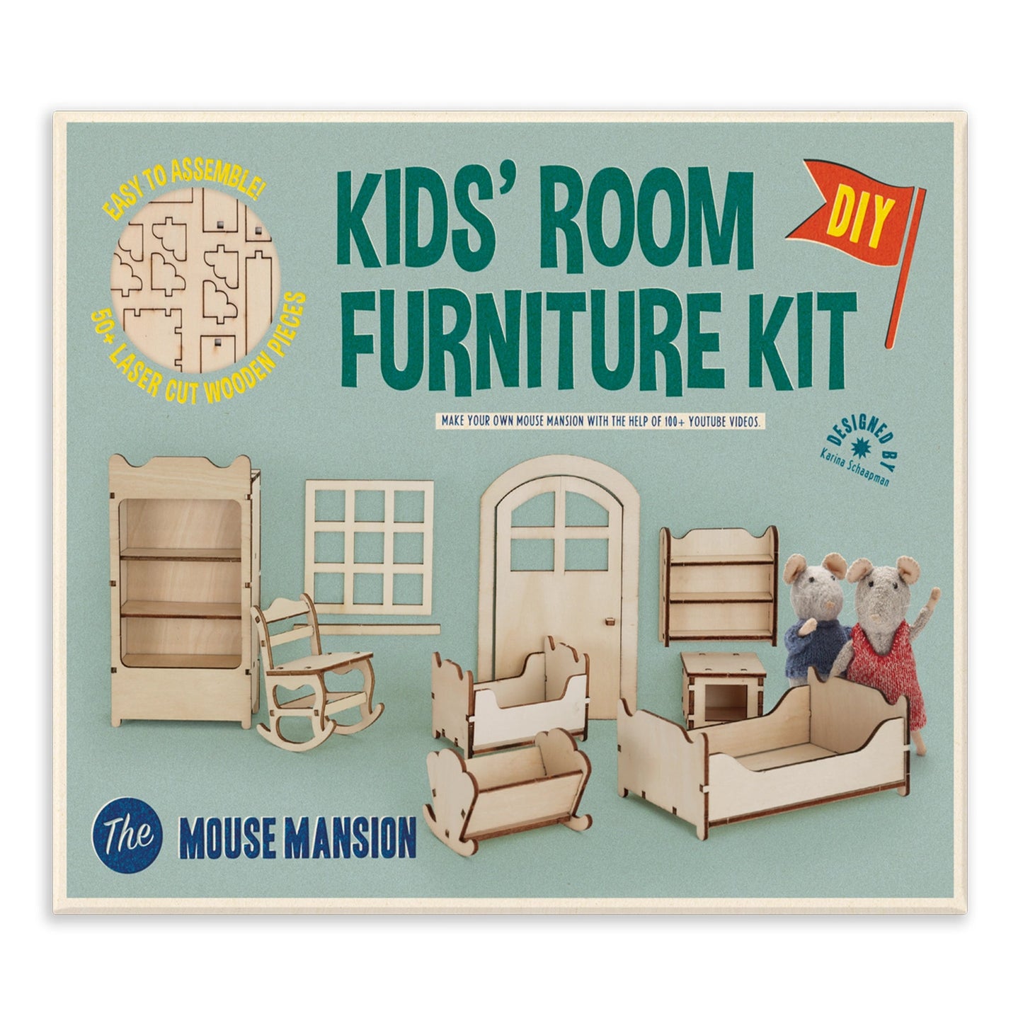 The Mouse Mansion Furniture Kit - Kids Bedroom - Het Muizenhuis - The Forgotten Toy Shop