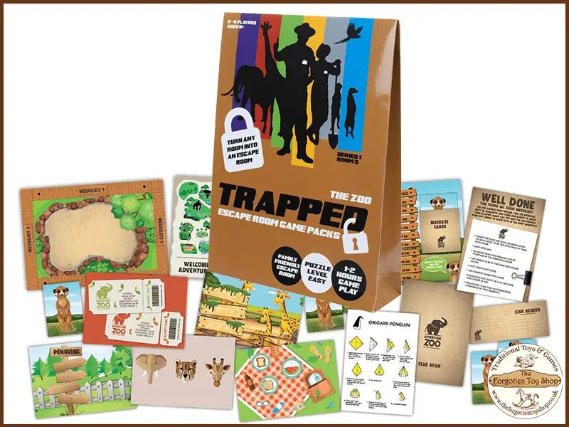 Trapped Escape Room Game - The Zoo - Muddleit - The Forgotten Toy Shop