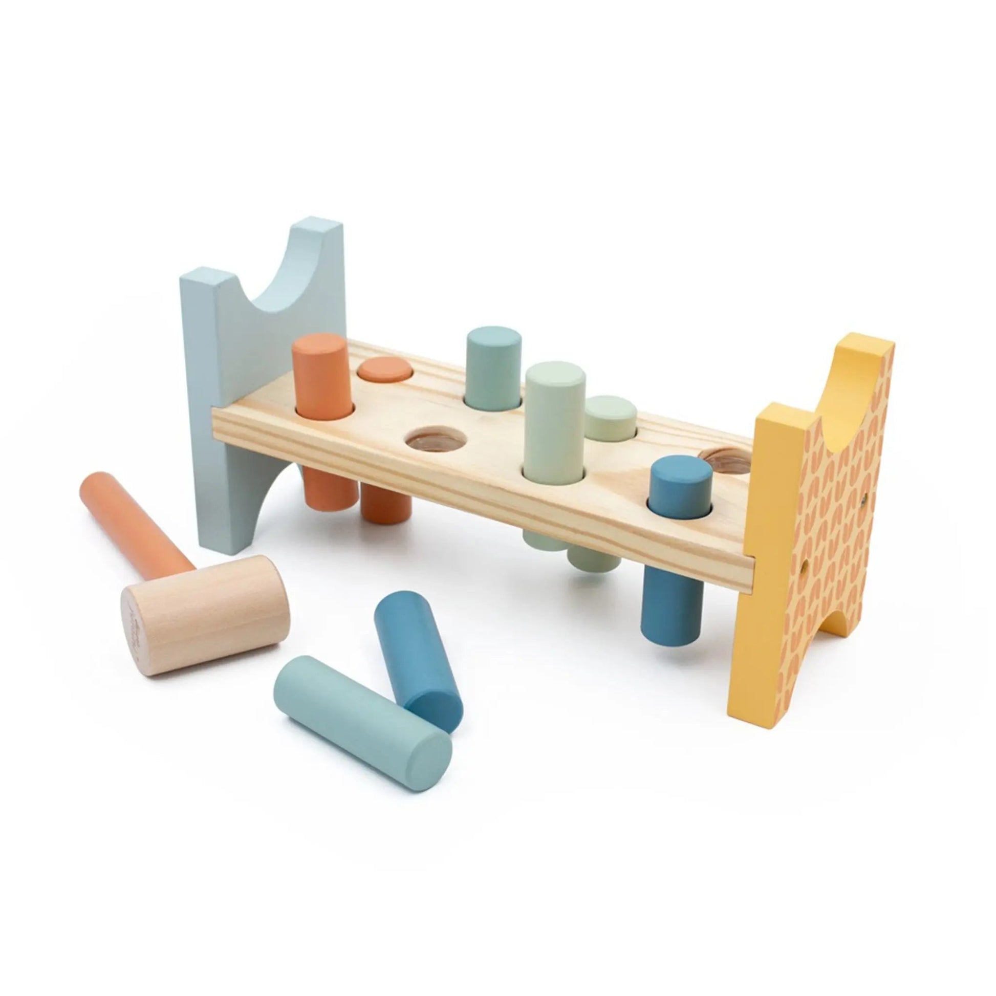 Wooden Retro Hammer Bench - Inside Out Toys - The Forgotten Toy Shop