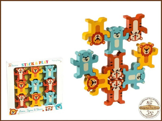 Wooden Stack and Play Animals - Tobar - The Forgotten Toy Shop